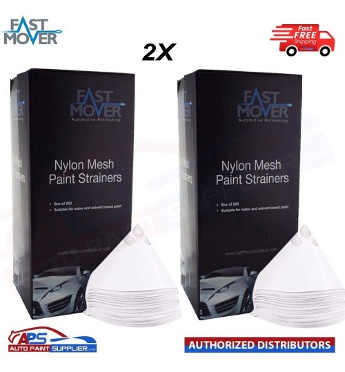 2XFast Mover 250x190 micron Fine Paper Paint Strainers Nylon Filter Mesh FMT5190